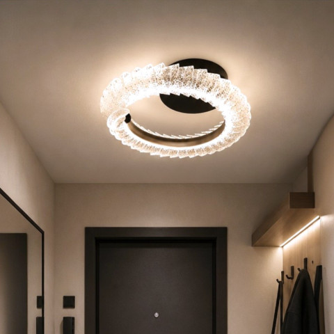 Сучасний LED світильник Diasha 2509/400CG у кольорі шампань з пультом і димером