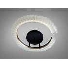 Стельова LED люстра Diasha 2509/500CG напівкільце шампань 50 Вт