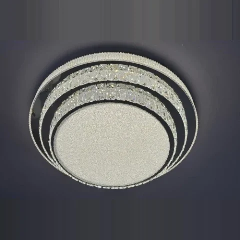 Люстра кришталева Linisoln 2509-600 метал, скло 18 см, 60 см, 130*2 Вт, на планку 40*40