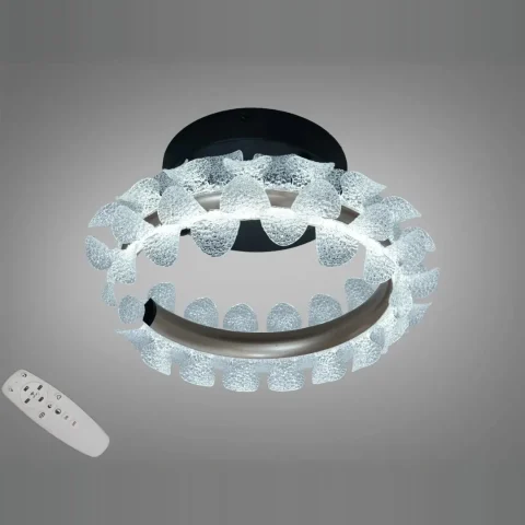 Потолочная LED люстра Diasha 2511/400CG графит 40 Вт, 2200 лм, с пультом (до 7 м²)