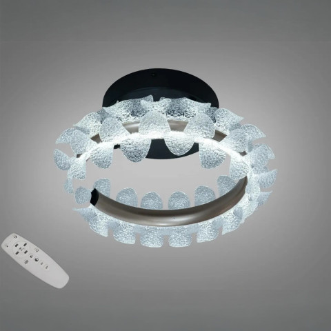 Стельова LED люстра Diasha 2511/400CG графіт 40W з пультом 7 м2