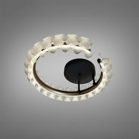 Стельова LED люстра Diasha 2511/500CG графіт 50W з пультом до 10 м2