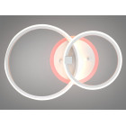 Люстра стельова Diasha 2526/2WH LED 3color біла 2 кільця пульт Люстра стельова Diasha 2526/2WH LED 3color біла 2 кільця пульт