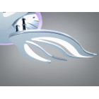 LED люстра для спальні та вітальні Diasha 2527/3HR LED 3color хром 70 см 52W з пультом