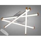 Сучасна стельова LED люстра Diasha 2535WH біла 56W димер 63 см 14-19 м2