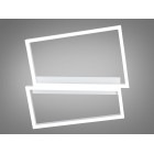 Сучасна LED-люстра Diasha 2552WH dimmer 57W, 3135 lm, 46×41 см з регулюванням світла