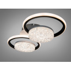 Стильна LED-люстра Diasha 2561WH+BK DIMMER 58W, 3190 lm, 52×25 см з пультом