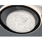 Стильна LED-люстра Diasha 2561WH+BK DIMMER 58W, 3190 lm, 52×25 см з пультом