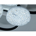 Стельова LED-люстра Dia 2562WH+BK DIMMER — біло-чорна, 82 Вт, 60 см