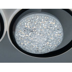 Стельова LED-люстра Dia 2563WH+BK DIMMER — біло-чорна, 82 Вт, 54 см