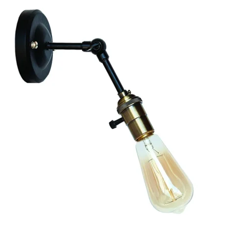 Бра настінне Levistella 752WF1903-1, E27, 60W, чорний, бронзовий цоколь