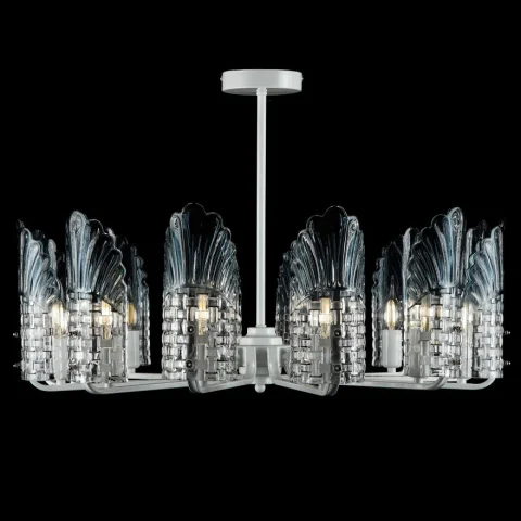 Потолочная люстра Splendid Ray L3876/12 (WT), E27, 40Вт, 3000K, белый и черный металл
