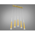 Люстра стельова LED Diasha 3002/5G, 18W, золота, сучасний стиль для високих стель, 5 ламп, 990 лм, IP20 Люстра стельова LED Diasha 3002/5G, 18W, золота, сучасний стиль для високих стель, 5 ламп, 990 лм, IP20