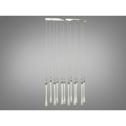 Люстра стельова LED Diasha 3003/12HR, 30W, хром, 12 ламп, для коридору та вітальні