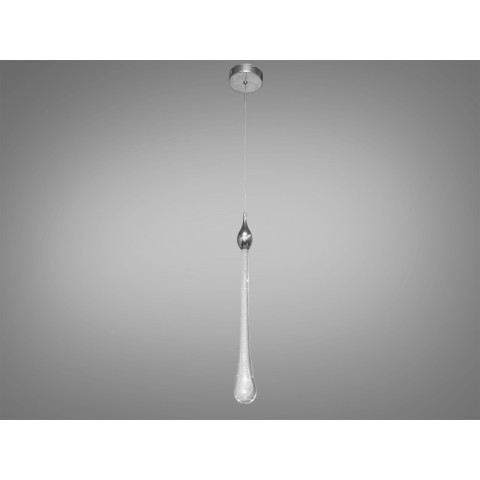 Стельова люстра LED Diasha 3003/1HR, 3W, хром, сучасний стиль для коридору, вітальні, спальні, кухні
