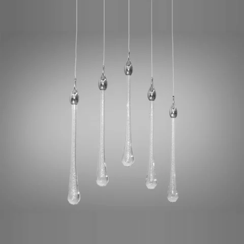 Люстра стельова LED Diasha 3003/5HR, 13W, хром, 5 ламп, 4100K