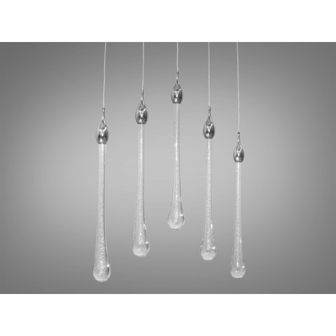 Люстра стельова LED Diasha 3003/5HR, 13W, хром, для коридору та кухні