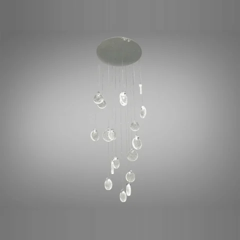 Стельова люстра LED Diasha 3008/18HR, 32W, хром, 18 ламп, 4100K