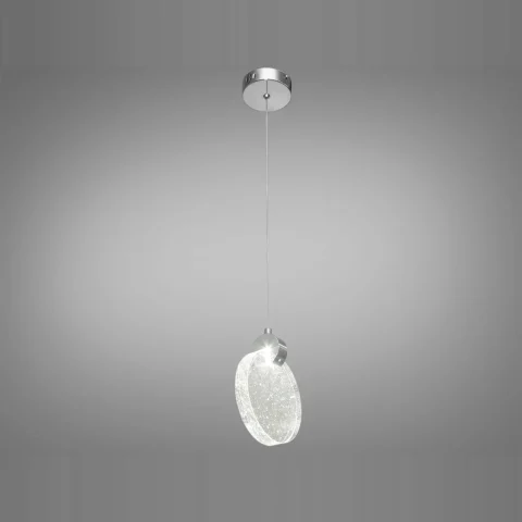 Люстра підвісна LED Diasha 3008/1SV, 3W, матовий хром, регульована висота, 1 лампа, 4100K