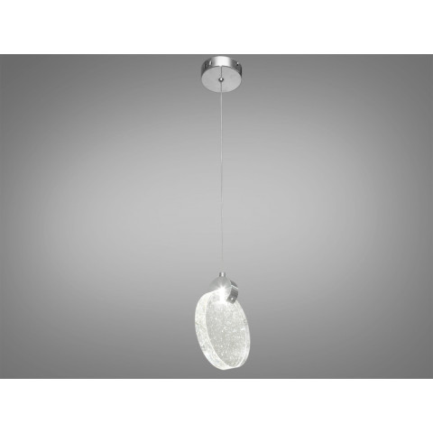 Люстра стельова LED Diasha 3008/1SV, 3W, матовий хром, регульована висота, для коридору та вітальні
