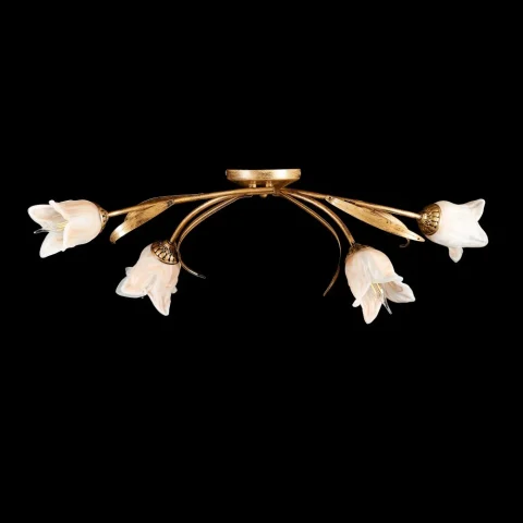 Люстра Splendid Ray L90776K/4, 4 лампы, бронзовая, высота 24 см, диаметр 29–80 см