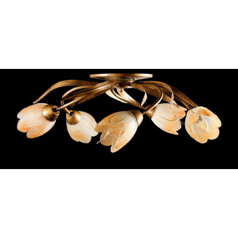 Люстра стельова Splendid Ray L90807F/5, E14, 5 ламп, бронзова, метал, сучасний стиль