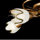 Люстра з плафонами LED Splendid Ray L90707F/5, 5 ламп, бронза, білий, для вітальні та спальні Люстра з плафонами LED Splendid Ray L90707F/5, 5 ламп, бронза, білий, для вітальні та спальні