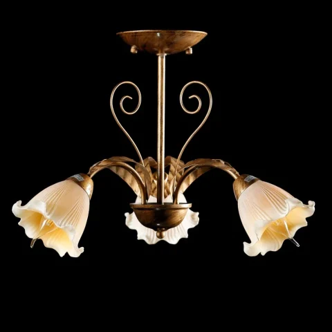 Люстра Splendid Ray L90980/3, 3 лампы E14, 33 см, бронза, белый