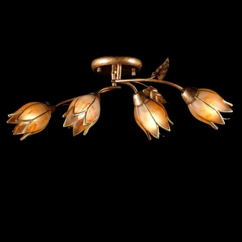 Люстра Splendid Ray L10114/4, 4 лампы E14, бронзовая (22 см, 64 см), современный стиль
