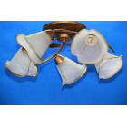 Люстра стельова Splendid Ray L88780/5, E27, 5 ламп, бронза, білий, 50 см, сучасний стиль для дому