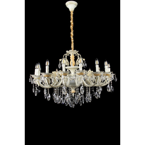 Люстра свічка LED Splendid Ray L05241/16+2P, 18 ламп, E14, біла/золота/коричнева, сучасний стиль для дому