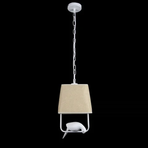 Люстра підвісна Splendid Ray L29525/1, E27, 40 Вт, 3000 К, білий/бежевий метал/тканина/кераміка Люстра підвісна Splendid Ray L29525/1, E27, 40 Вт, 3000 К, білий/бежевий метал/тканина/кераміка