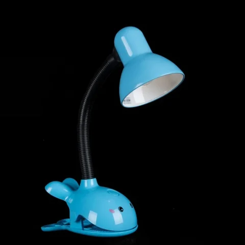 Настільна лампа офісна Splendid Ray NSM-990, E27, 40W, блакитна/чорна, регульована висота