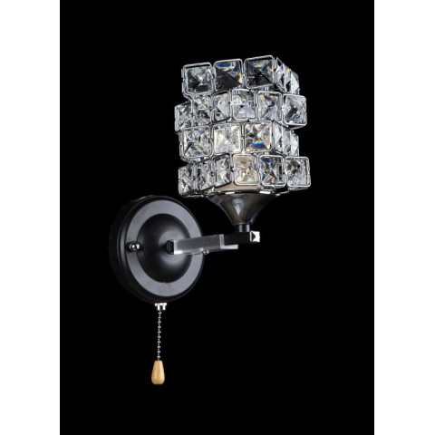 Бра настінне E27 Splendid Ray B18032/1W, 40W, чорний/хром, сучасний стиль