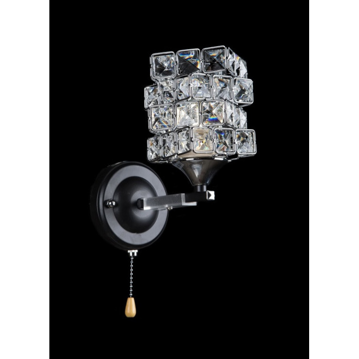 Бра настінне E27 Splendid Ray B18032/1W, 40W, чорний/хром, сучасний стиль Бра настінне E27 Splendid Ray B18032/1W, 40W, чорний/хром, сучасний стиль