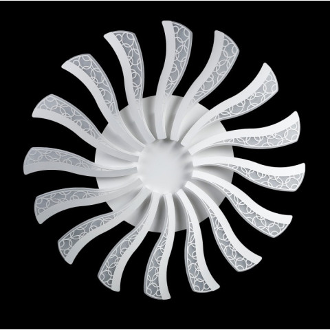 Люстра стельова LED Splendid Ray LK39265/16 BIG, 160W, білий, сучасний стиль, з пультом, 80 см