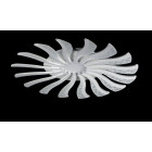 Люстра стельова LED Splendid Ray LK39265/16 BIG, 160W, білий, сучасний стиль, з пультом, 80 см