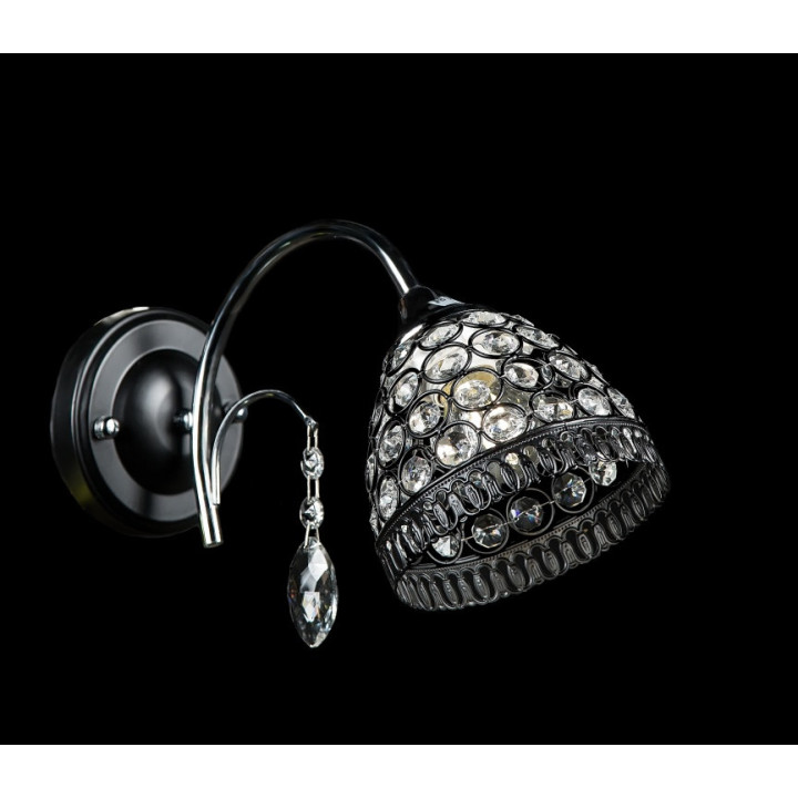 Бра настінне E27 Splendid Ray B69338/1, 40W, чорний, хром, білий, сучасний стиль Бра настінне E27 Splendid Ray B69338/1, 40W, чорний, хром, білий, сучасний стиль