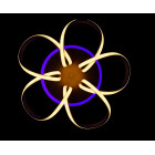 Люстра стельова LED Splendid Ray L78586/5, 160W, білий, сучасний стиль з пультом Люстра стельова LED Splendid Ray L78586/5, 160W, білий, сучасний стиль з пультом
