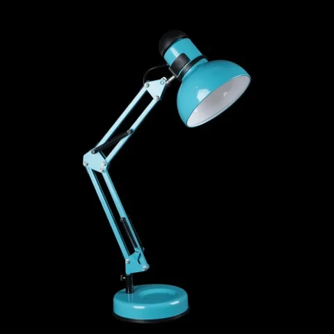 Настільна лампа регульована Splendid Ray N810, E27, 40 Вт, блакитна/біла/чорна