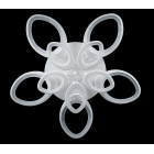 Люстра стельова LED Splendid Ray L78365/5+5, 240W, білий, сучасний стиль з пультом Люстра стельова LED Splendid Ray L78365/5+5, 240W, білий, сучасний стиль з пультом