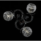 Люстра стельова Splendid Ray L7306A/3 (CR), E27, 40Вт, білий, хром, сучасний стиль, 3 лампи, 45см