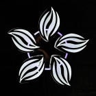 Люстра стельова LED Splendid Ray LK23/5, 120W, чорна/біла, сучасний стиль, з пультом, димер Люстра стельова LED Splendid Ray LK23/5, 120W, чорна/біла, сучасний стиль, з пультом, димер