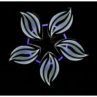 Люстра стельова LED Splendid Ray LK23/5, 120W, білий, хром, сучасний стиль, з пультом, димер, 58 см Люстра стельова LED Splendid Ray LK23/5, 120W, білий, хром, сучасний стиль, з пультом, димер, 58 см