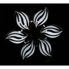 Люстра стельова LED Splendid Ray LK23/6, 160W, чорний/білий, димер, сучасний стиль Люстра стельова LED Splendid Ray LK23/6, 160W, чорний/білий, димер, сучасний стиль