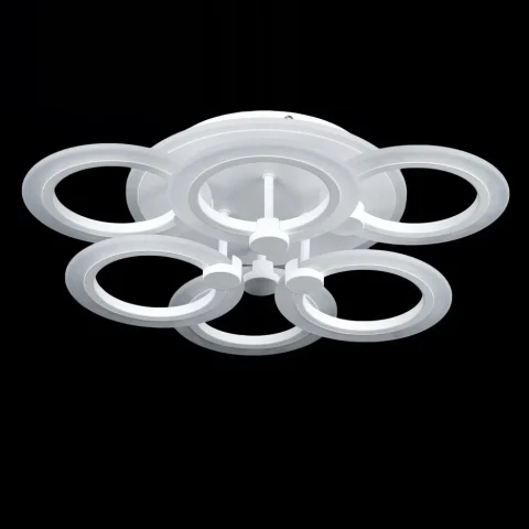 Потолочная люстра LED Splendid Ray LK235/3+3+A, 120W, белый, современный стиль с пультом, диммер
