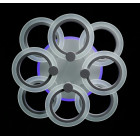 Люстра стельова LED Splendid Ray LK235/4+4+A, 160W, білий, з пультом, димер, сучасний стиль, 50 см Люстра стельова LED Splendid Ray LK235/4+4+A, 160W, білий, з пультом, димер, сучасний стиль, 50 см