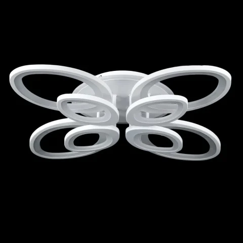 Потолочная люстра LED Splendid Ray LK232/4+4+A, 240W, белая, современный стиль с пультом и диммером