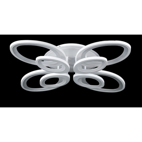 Люстра стельова LED Splendid Ray LK232/4+4+A, 240W, білий, сучасний стиль з пультом, димер