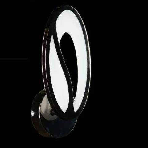 Бра настінне LED Splendid Ray BK208/1, 1 лампа, чорний/білий, сучасний стиль